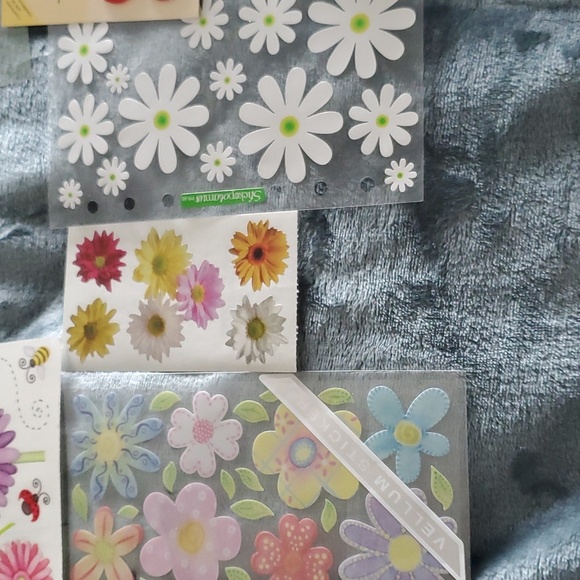 Flower Flowers Stickers Embellishment Bundle Scrapbooking - Picture 3 of 7